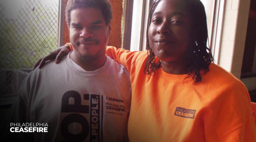 Philadelphia CeaseFire Outreach worker Shakia Fudge w/client Elvin Ortiz